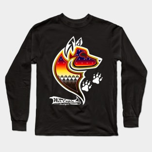 Protecting the people White Wolf Long Sleeve T-Shirt